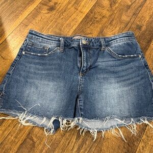 Joe's Jeans Blue Distressed Jean Shorts